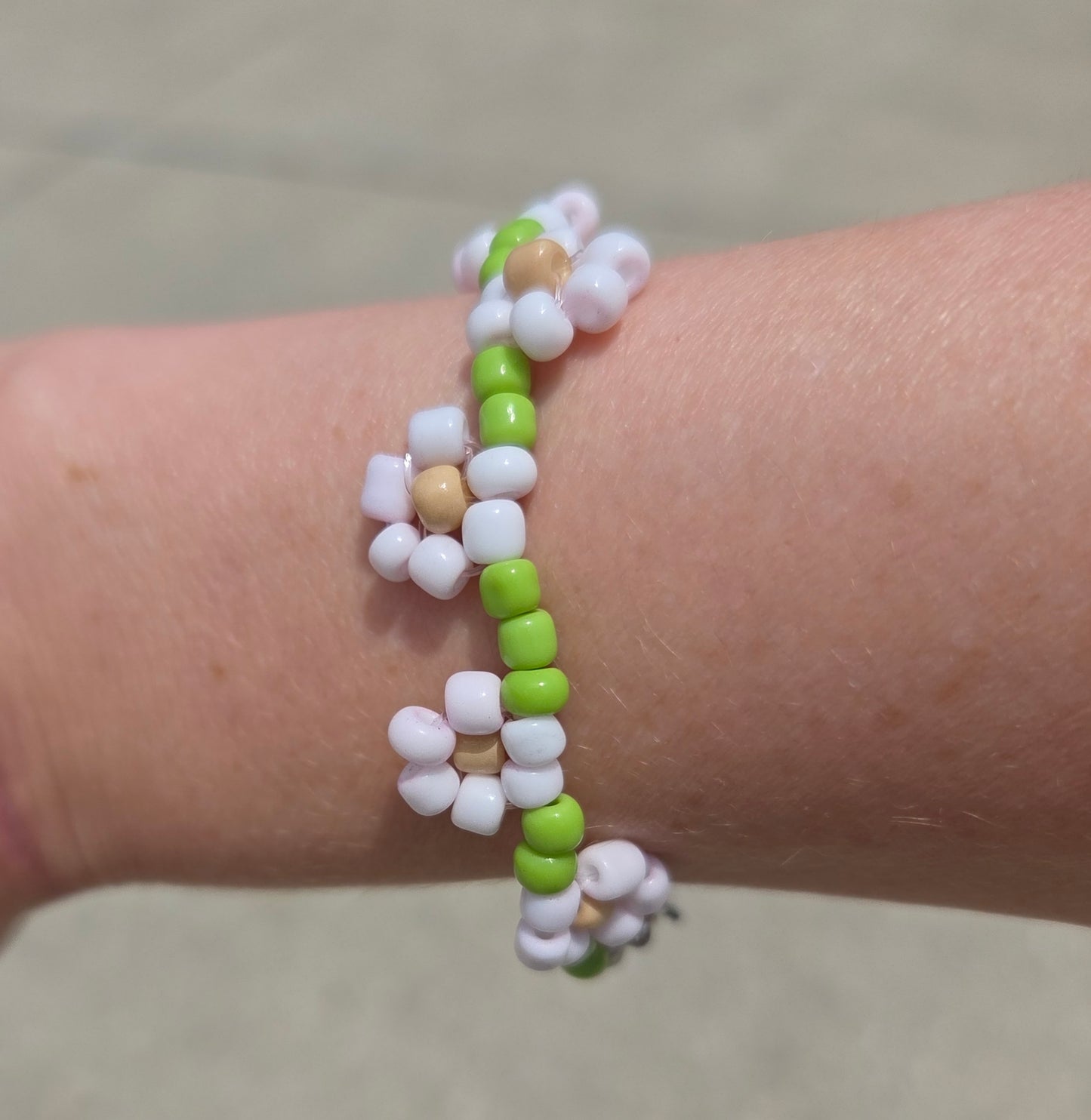 Beaded Flower Bracelet