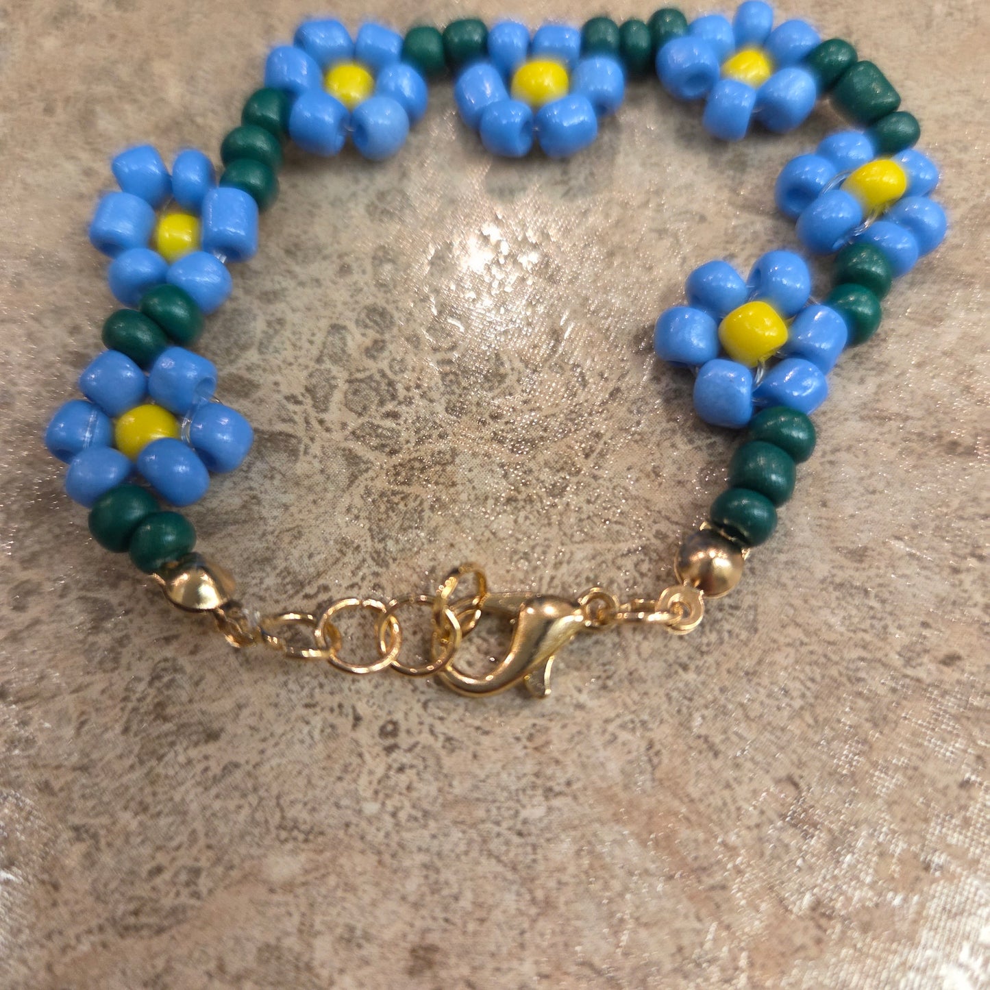 Beaded Flower Bracelet