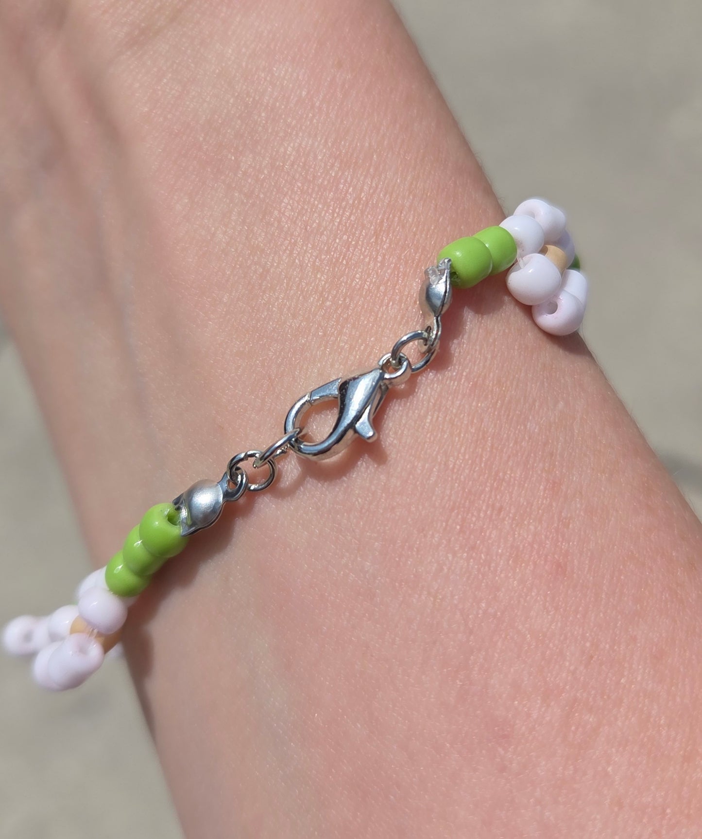 Beaded Flower Bracelet