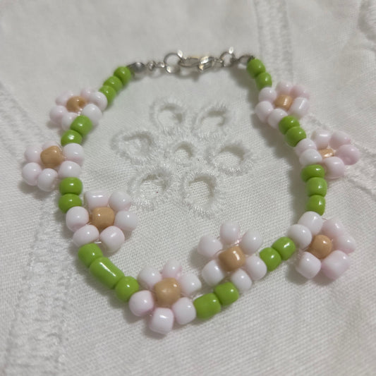 Beaded Flower Bracelet