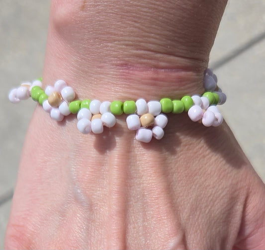 Beaded Flower Bracelet