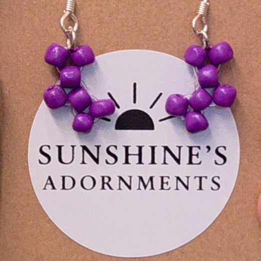 Mardi Gras Pup Earrings