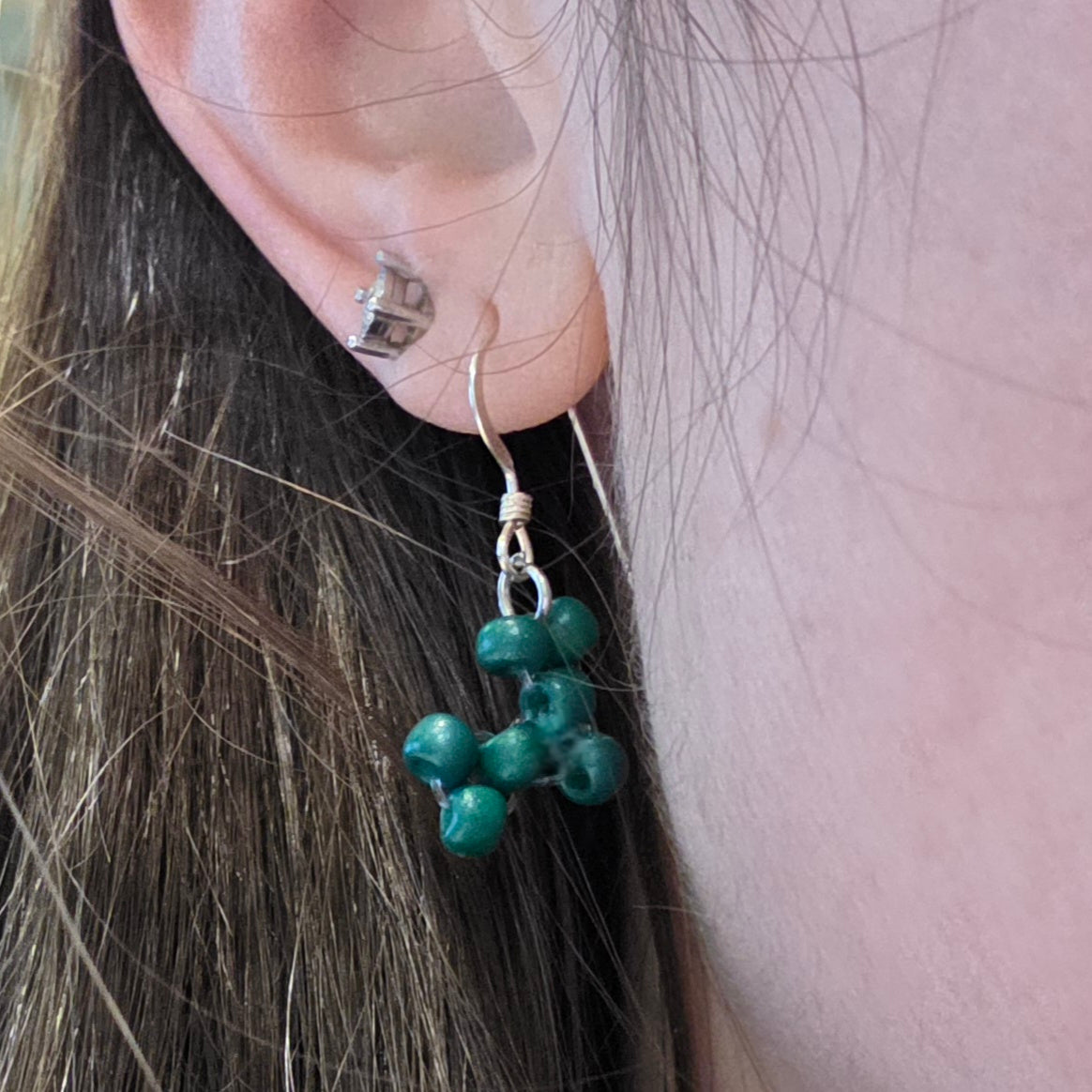 Mardi Gras Pup Earrings